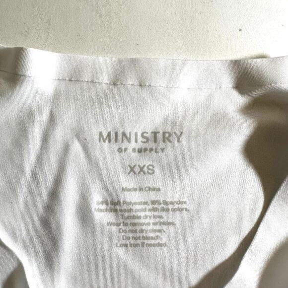 NWT Ministry of Supply Women's Luxe Touch Tank White Size XXS - Picture 7 of 8